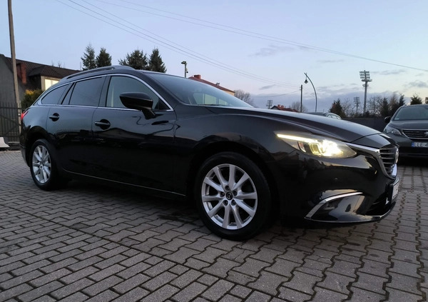 Mazda 6 cena 53999 przebieg: 186000, rok produkcji 2017 z Tuchola małe 466